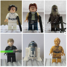 Star Wars Custom Fit Lego Mini Figures Toys Han Solo Luke Chewbacca R2D2