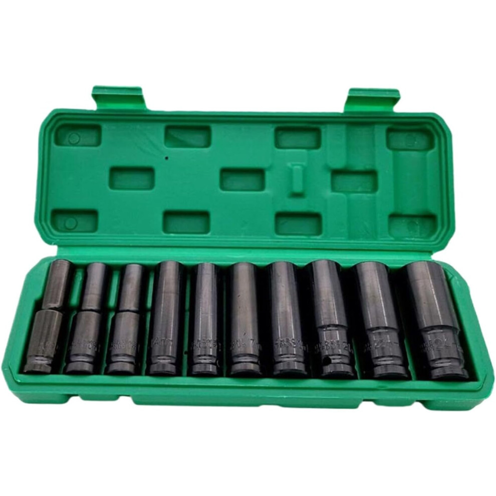 Electric Wrench | 1/2 Inch Ultra-Thin Joint,1/2 Inch Joint Drive Bending, 10X Car Repair Electric Wrench Tool, Anti-Slip, Storage Box for Household,