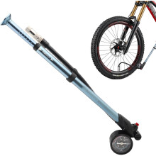 (Titanium1) Bikes Air Pump | Air Pump Inflator for Mountain Bikes,Tire Pump, Floor Bikes Pump Lightweight, Tire Pump with Pressure Gauge, Bikes Accessories