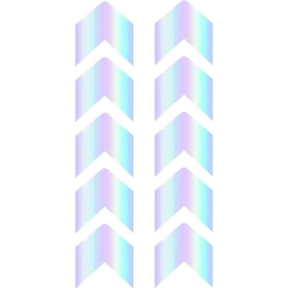 (Arrow) Stickers for Bikes,Reflective Decals - 10X Adhesive Art Decor Tape Reflectors for Bottle Helmet Motorcycle Car Teen Luggage Cup Racing Scrapbook