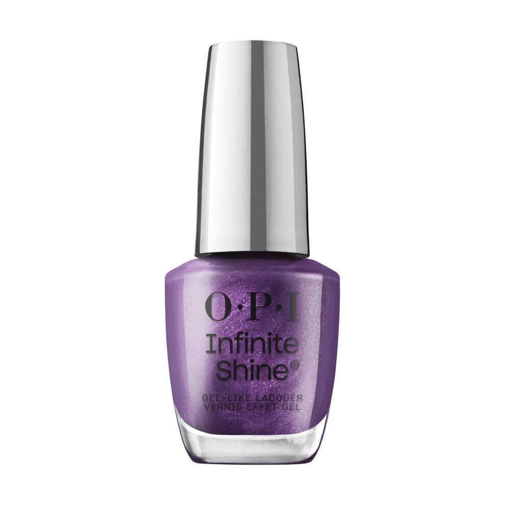 OPI Infinite Shine Purple Reign | Sheer Dark Purple Shimmer Long Wear Gel Like Nail Polish | Vegan  Long Lasting  Streak Free