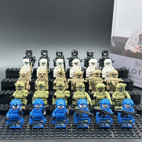 30pcs Wolf Warrior Special Forces Navy Corps Military Building Blocks