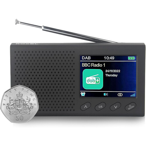 Roxel Pocket DAB/DAB+ and FM Radio 8+Hours 1