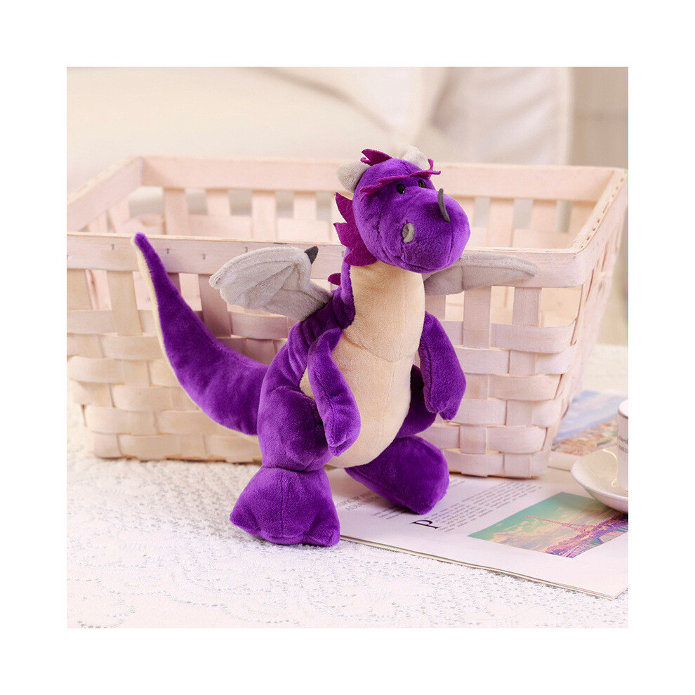 (, 25Cm) Dinosaur Diverse Plush Toys Cute Doll Boy Kid Sleeping Companions Birthday Gifts Purple