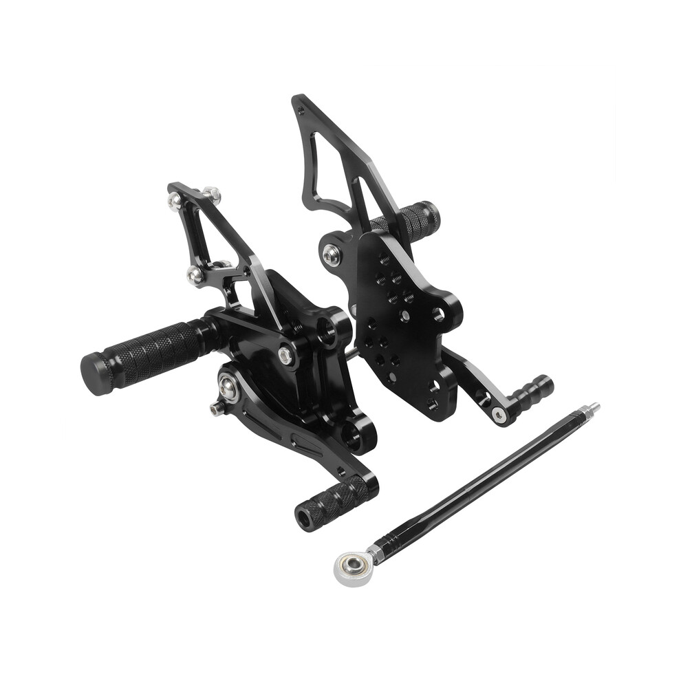 (Nero) Per Kawasaki Ninja300 Ninja250 Pedane Regolabili Cnc Pedane Pedane Pedane Pedali Resto