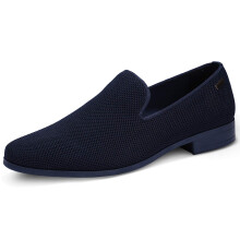 UUBARIS Herr Loafers Dress Shoes Slip On Driving Shoes classic Smoking Outdoor Walking Shoes Navy Stl 105