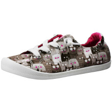 Skechers BOBS Femme Beach Bingo-Kitty Pack Sneaker, Taupe/Multi, 8.5 M US