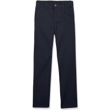 IZOD Schuluniform fr Jungen, Twill-Khaki-Hose, flache Vorderseite, bequemer Bund, Marineblau, 14