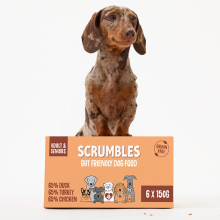 Scrumbles Natural Wet Dog Food Multipack, Grain Free, 6x 150g