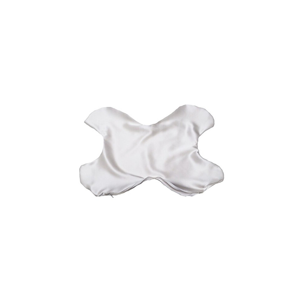 SAUVEZ MON OREILLER VISAGE L'OREILLER ANTI-RIDES ORIGINAL Taie d'oreiller suppl   mentaire Le Grand en soie blanche