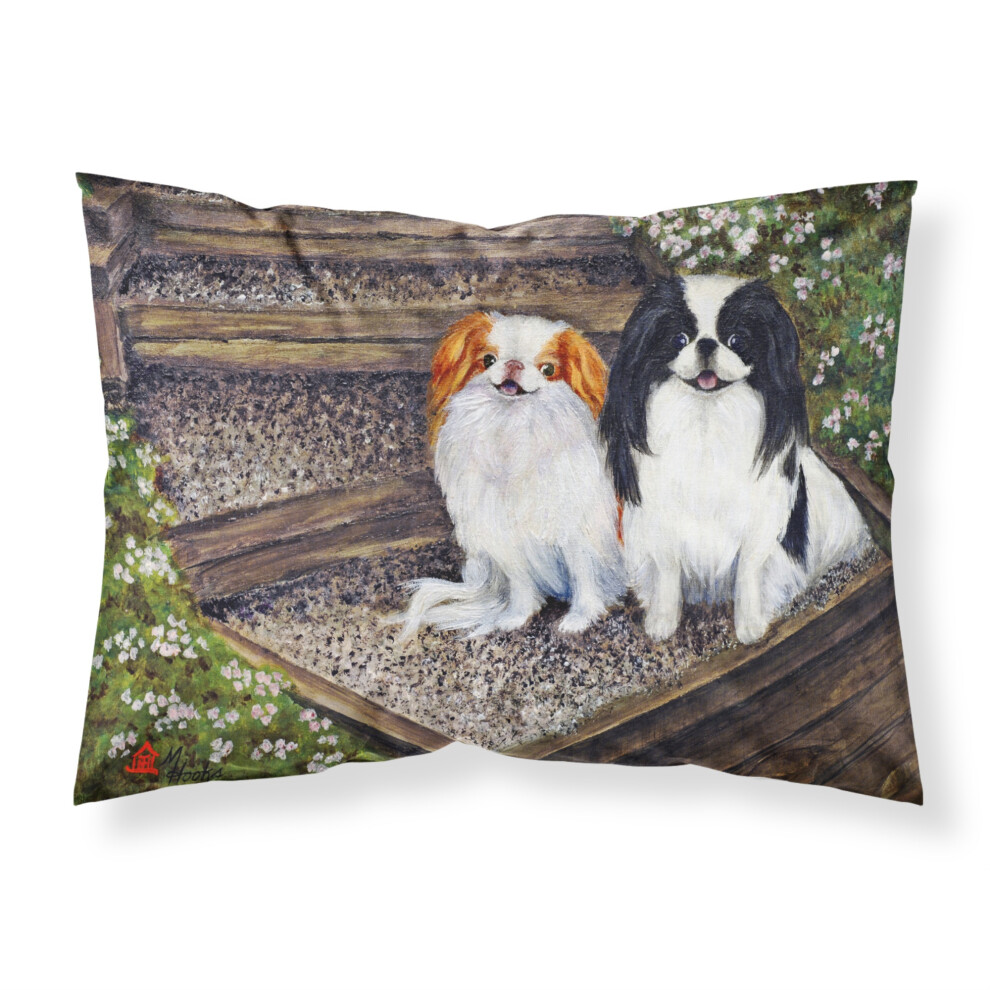 Caroline's Treasures MH1047 Taie d'oreiller en tissu japonais Chin Daddy's Girls, grande taie d'oreiller standard multicolore