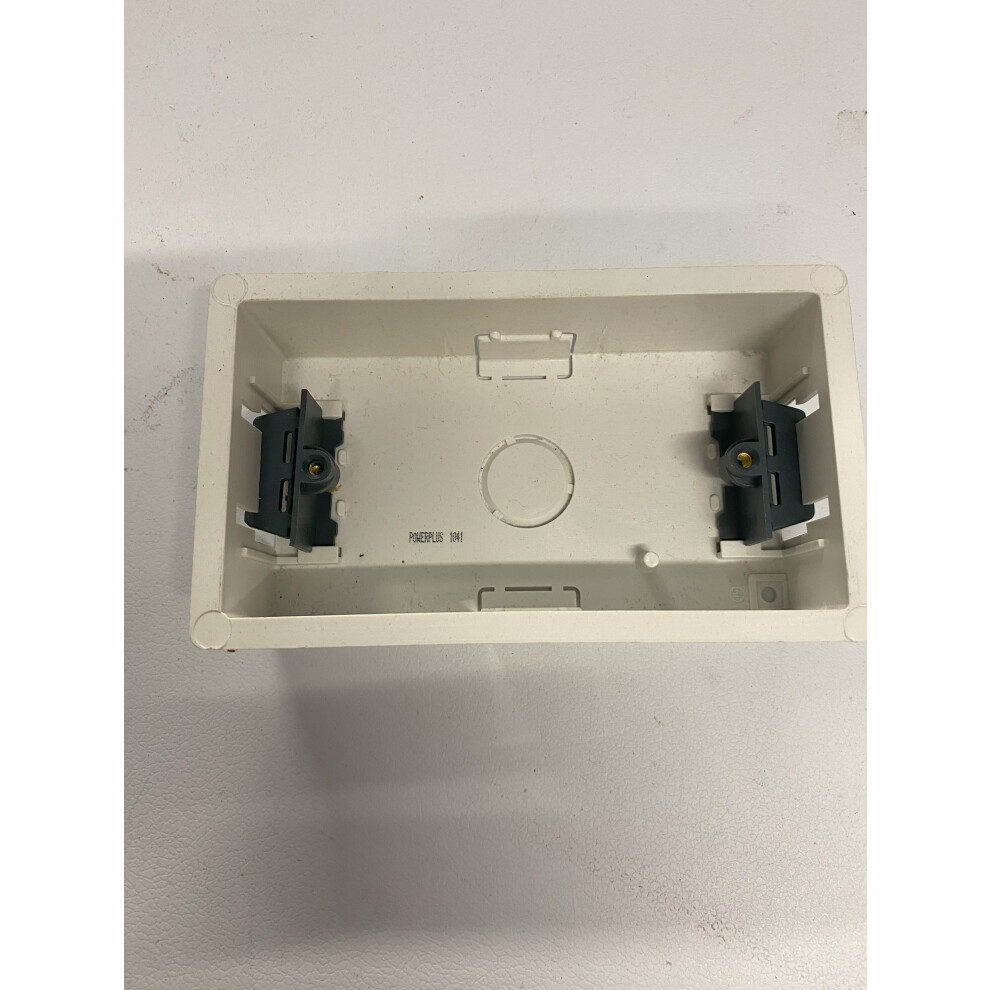 2 Gang 35Mm Double Dry Lining Plasterboard Wall Mounting Back Box 5012292088968