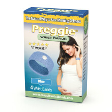 Three Lollies Preggie Anti-Nausea Wristbands - Morning Sickness Relief -- Side Effect Free - 2 count 4 Wristbands - Blue