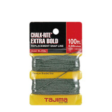 Zapasowa linka Snap-Line TAJIMA - pleciony sznurek Chalk-Rite 1,0 mm x 30 ft do wyjątkowo odważnych i widocznych oznaczeń - PL-ITOL
