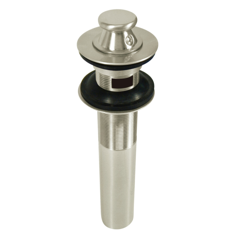Kingston Brass Kb3008 Lift And Turn Sink Drain With Overflow Hole 17 Gauge Brushed Nickel 663370093616