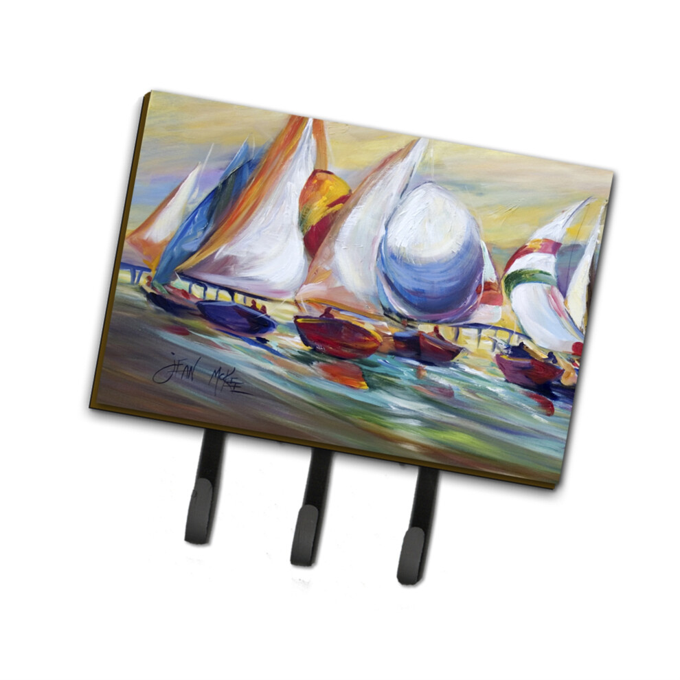 Caroline's Treasures JMK1040TH68 Segelbootrennen In Dauphin Island, Leine Oder Schl Sselanh Nger, Gro , Mehrfarbig-image