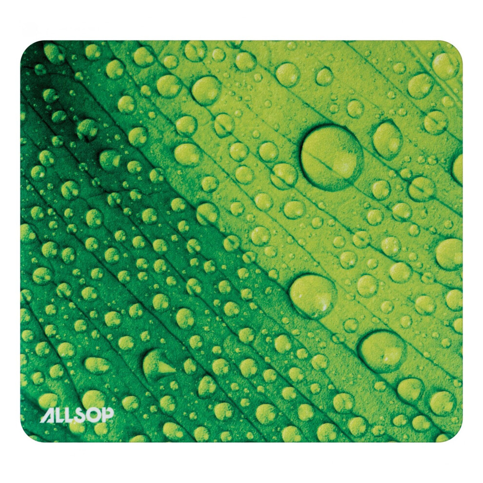 Photos - Other for Computer Allsop Naturesmart Mouse Pad 8.5 x 8 Leaf Raindrop Design 31624
