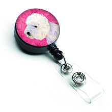 """"Caroline's Treasures Pink Westie Retractable Badge Reel Multicolor (LH9360PKBR)""""
