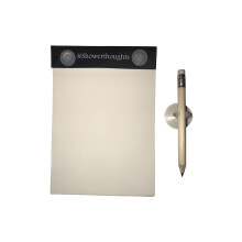 HealPT Wasserdichter Dusch-Notizblock mit Bleistift     Dusch-Notizbuch mit wasserfestem Papier