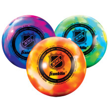 Franklin Sports NHL Hockeybollar - Ingen Studs Utomhus + Rullskridsko - Officiell Storlek - 3 Pack - Blandade Färger