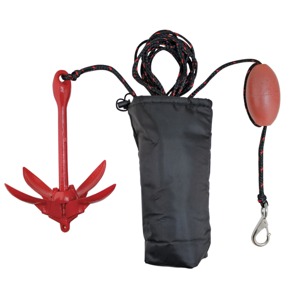 Extreme Max 3006.6548 BoatTector Komplettes Enterhaken-Anker-Set f r kleine Boote, Kajaks, PWC, Jetski, Paddleboards usw. 3,5 lbs.