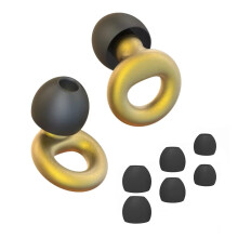 (Golden) Quiet Ear Plugs for Noise Reduction Super Soft Reusable for Sleep Swim Work