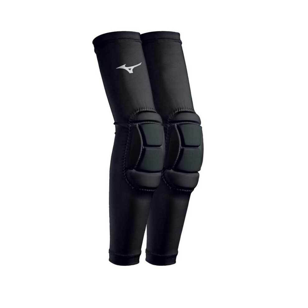 Mizuno Mzo Padded Sleeves, Manicotto Per Gomiti Unisex-Adulto, Nero, S/M-image