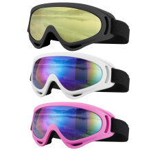SixYard Ski Goggles Moottoripyrlasit 3 Pack Snowboard Lumilasit Miesten Naisten Aikuiset Nuoret (Tyyli 4)