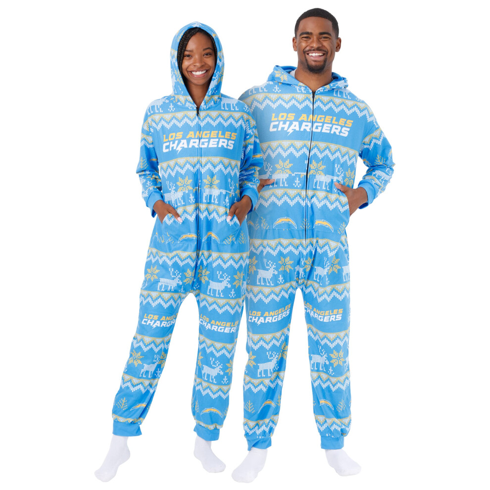 Pyjama une pi   ce     motif laid pour homme des Chargers de Los Angeles NFL - XXL