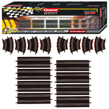 Carrera 61614 GO!!! y Digital 143 Juego de extensi?n 3 piezas adicionales Incluye rectas Curvas Curvas altas, medianas