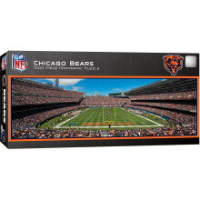 MasterPieces 1000 dílků Sportovní Puzzle - NFL Chicago Bears Pohled z Endzone - 13"x39"