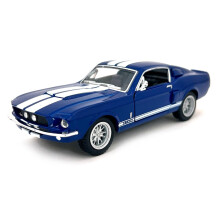 Kinsmart 1967 Ford Shelby Mustang GT500 Bleu 1:38 chelle 5 pouces Die Model Model Toy Race Car wys W / Pollback Action