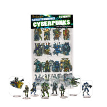 Miniature di plastica piatta di Arcknight: Cyberpunk; 56 miniature uniche a tema fantascientifico per Starfinder; Statuette magre a prezzi access