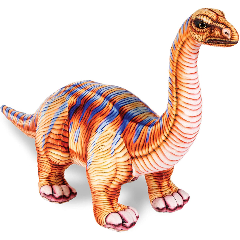 Photos - Other Toys Real Planet Apatosaurus Brown 31 Inch Realistic Soft Plush