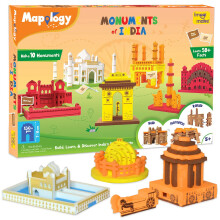 Imagimake Mapology Monuments of India - ptokszlet - Kszts 10 emlkmuvet - Oktatjtk 5 v feletti fiknak s lnyoknak