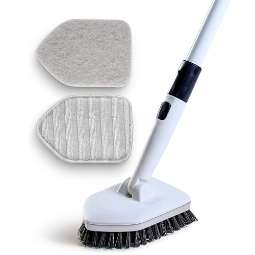 Moku Home Shower Scrubber 3 in 1 Extendable Long Handle 58"" Cleaning