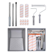 ROLLINGDOG festkhenger kszlet hosszabbt rddal 9 hvelykes festkhenger tlcval, 4 hvelykes mini hengerek, rozsdamentes acl hosszabbt rd