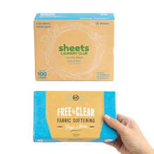 Σετ Sheets Laundry Club - 50 Σακούλες (έως 100 πλύσεις) Χωρίς Άρωμα & 40 Σακούλες Στεγνωτηρίου