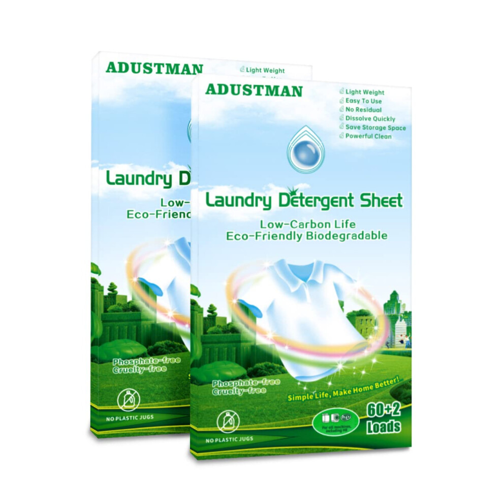 Feuilles De Lessive Adustman (Bandes) 124 Brass Es, Paquet De 2, Technologie Sans Liquide Fresh Breeze-image