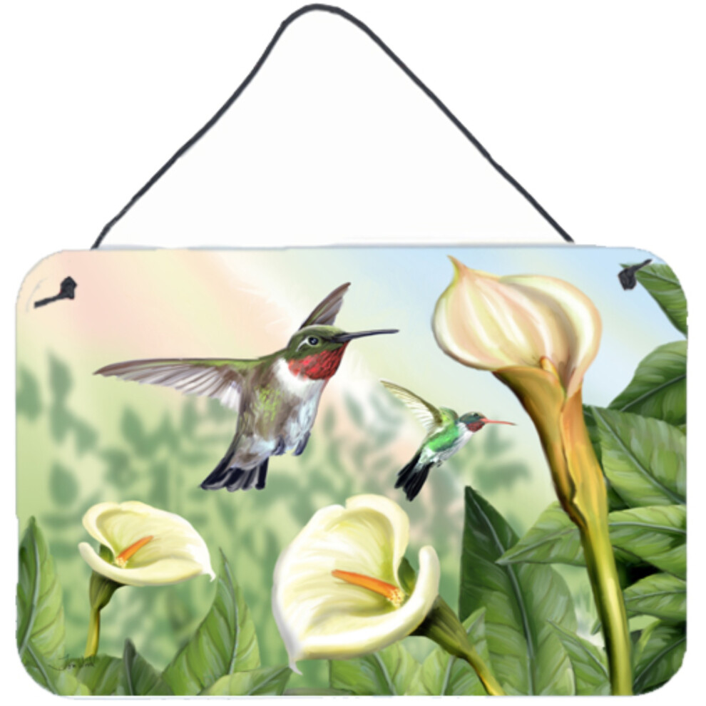 Caroline's Treasures PTW2058DS812 Lily Et Les Colibris, Affiche Murale Ou De Porte, 20 X 30 Cm, Multicolore-image