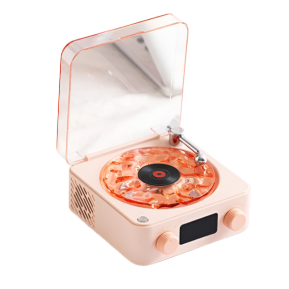 Elosung Pink Kw03 Bluetooth Sleep Sound Machine Retro Design With 1500Mah Battery Audio Docks & Mini Speakers-image-OPC-PGN5NHN-NEW