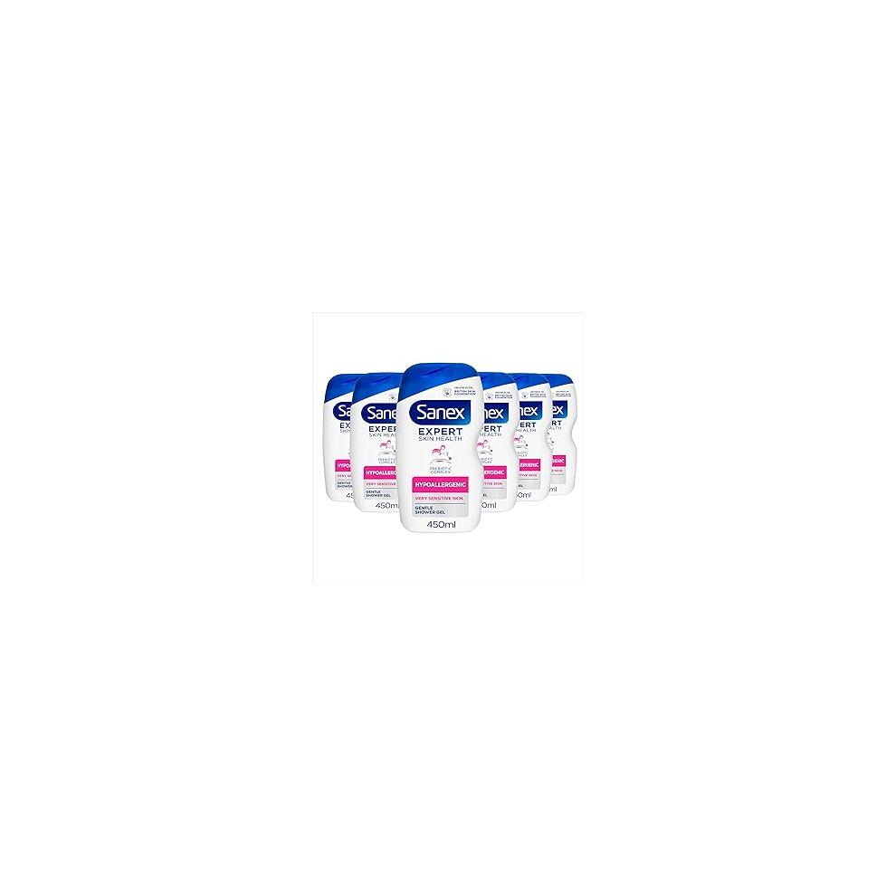 Sanex Body Wash Expert Skin Health Hypoallergenic Shower Gel Dermatologist Tested Gentle For Very Sensitive Skin Multip