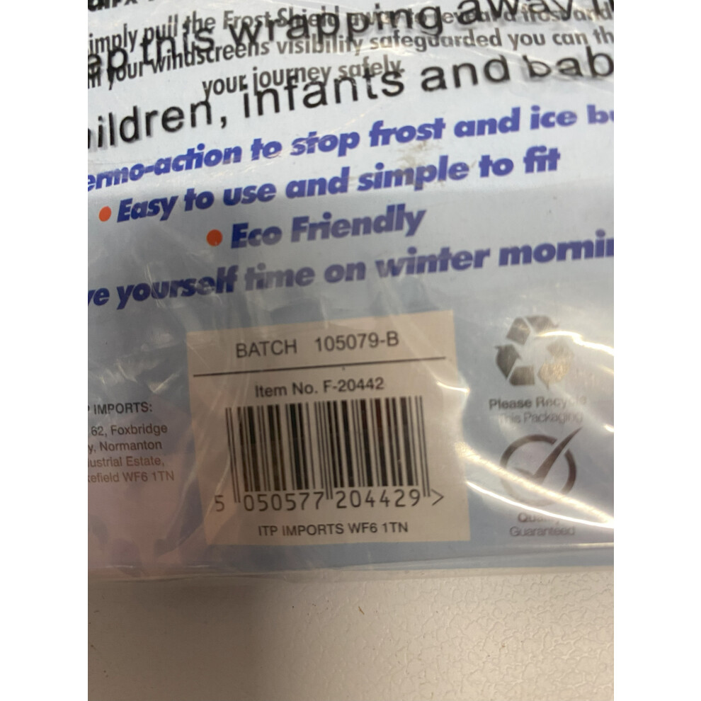 Car Windscreen Frost Shield 5050577204429