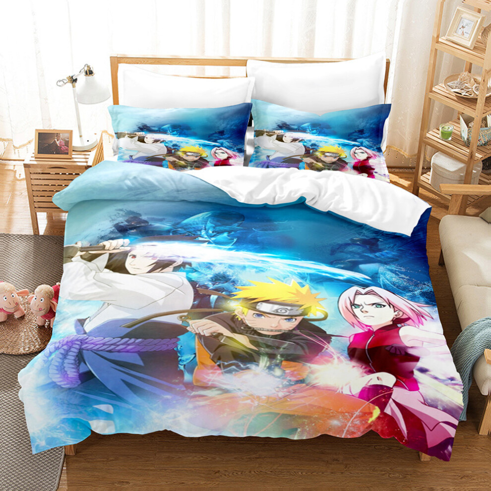 (18, 160*200 three-piece set) New One Piece Series Three-piece Set 3D Digital Printed Frosted Home Textiles Bed Sheets Duvet Cover Pillow Cover Beddin-image-OPC-PGN5RKK-NEW