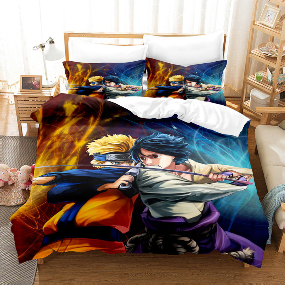 (5, 150*200 three-piece set) New One Piece Series Three-piece Set 3D Digital Printed Frosted Home Textiles Bed Sheets Duvet Cover Pillow Cover Bedding-image-OPC-PGN5RQF-NEW