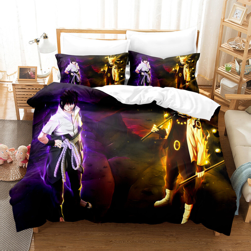 (3, 173*218 Three-piece set) New One Piece Series Three-piece Set 3D Digital Printed Frosted Home Textiles Bed Sheets Duvet Cover Pillow Cover Bedding-image-OPC-PGN5RNX-NEW