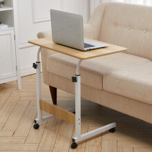 Height Adjustable Mobile Table Overbed Desk with Wheels