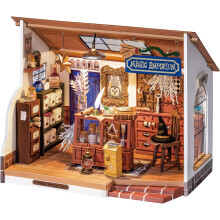 Robotime DIY Miniature House Kits Kiki's Magic Emporium for Adult Gift