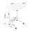 Living And Home Height Adjustable Mobile Table Overbed Desk with Wheels 6