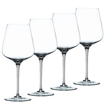 Nachtmann ViNova collection Red Wine Magnum glass Set of 4 23-Ounces Bordeaux Wine glasses Long Stemmed Large Made of clear crystal glass Dishw